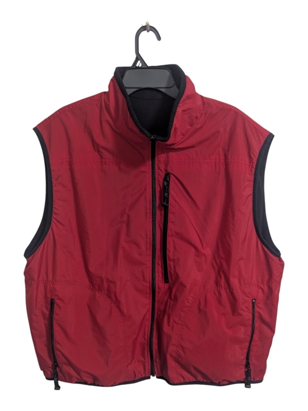 North End Men's Zip Up Vest Sz XXL Reversible Red Black Coca Cola unisex